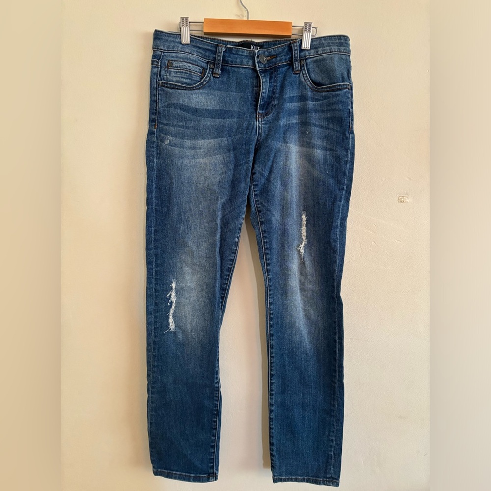 Kut From the Cloth Distressed Catherine Boyfriend Jeans KP494MU6N